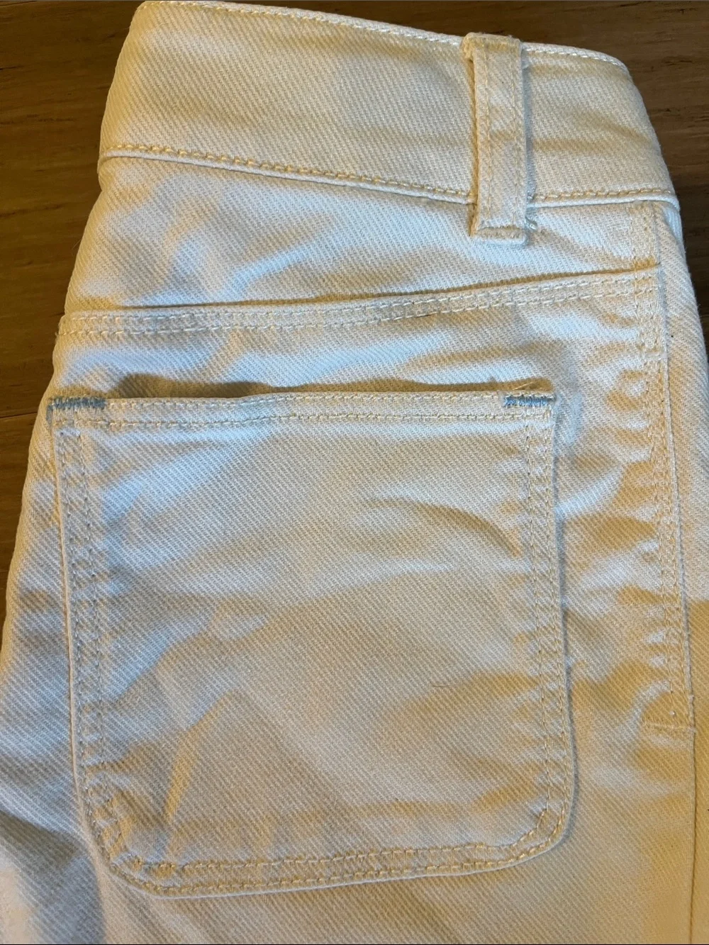 Mini Boden children's white wide-leg utility trousers Adjustable Waist 7-8 Yr